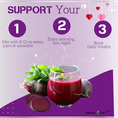 Peacock Max Superfoods Blend Immunity Support Vegan Gluten Free (Beets Nitric Oxide B12 Powder) Peacock Max Au supplements