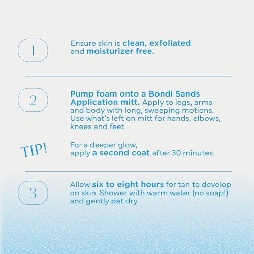 Bondi Sands Dark Self Tanning Foam | Lightweight, Self-Tanner Foam Enriched with Aloe Vera and Coconut