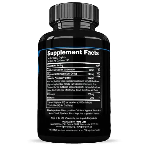 Prime Labs Night Duty - Nighttime Testosterone Booster & Sleep Support - PM Rest & Muscle Recovery Supplements - 60 Count Prime Labs Au supplements