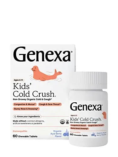 Genexa Cold Crush for Children – 60 Tablets | Certified Organic & Non-GMO, Physician Genexa Au supplements