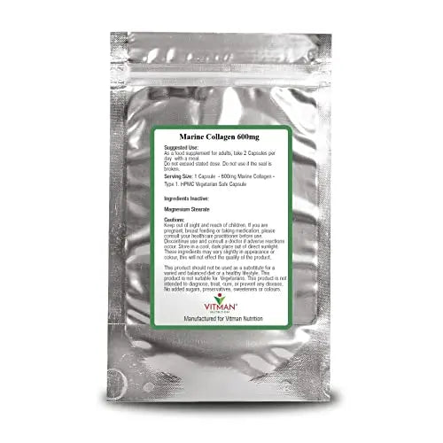Marine Collagen Capsules - 600mg High Strength Hair, Skin and Joint Supplement VitMan Nutrition Au supplements