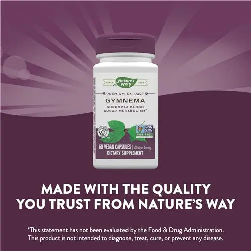Nature's Way Gymnema Capsules, 500 mg per serving, 60 Count Nature's Way Au supplements