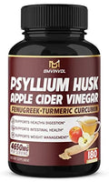BMVINVOL Psyllium Husk Fiber Supplement 4650mg - Apple Cider Vinegar, Fenugreek BMVINVOL Au supplements
