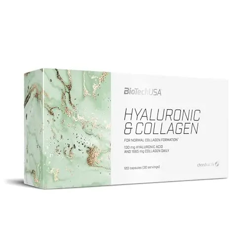 BioTechUSA Hyaluronic&Collagen, Food Supplement Capsules containing Collagen, hyaluronic Acid BioTechUSA Au supplements