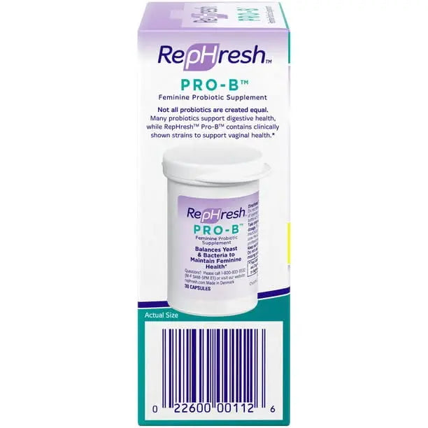 Rephresh Pro-B Probiotic Feminine Supplement - 30 ea (Pack of 2) Rephresh Au supplements