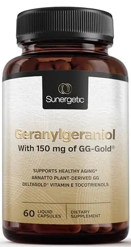Premium Geranylgeraniol Supplement – GG-Gold 150mg with DeltaGold Vitamin E Tocotrienols Sunergetic Au supplements