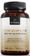 Premium Geranylgeraniol Supplement – GG-Gold 150mg with DeltaGold Vitamin E Tocotrienols Sunergetic Au supplements