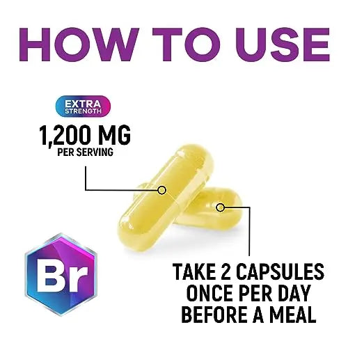 Berberine Supplement 1200mg per Serving - High Absorption Heart Health Support Nature's Nutrition Au supplements