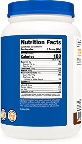 Nutricost Meal Replacement Shake Powder (Chocolate), 30 Servings - Protein, Non-GMO Nutricost Au supplements