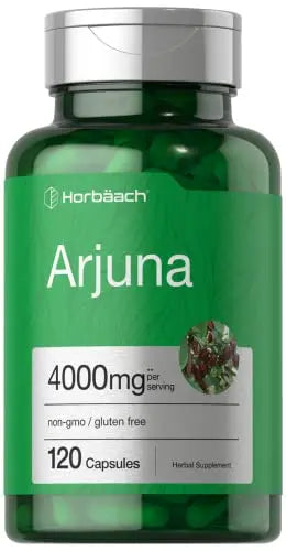 Arjuna Capsules 4000mg | 120 Count | Non-GMO, Gluten Free | from Arjuna Bark Herb Horbäach Au supplements