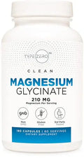 Type Zero Magnesium Glycinate (210mg | 180 Capsules) Pure, Non-GMO, Gluten Free Type Zero Au supplements