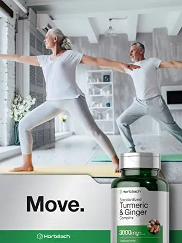 Turmeric and Ginger Supplement 3000 mg | 60 Softgel Capsules | Turmeric Curcumin Complex Horbäach Au supplements
