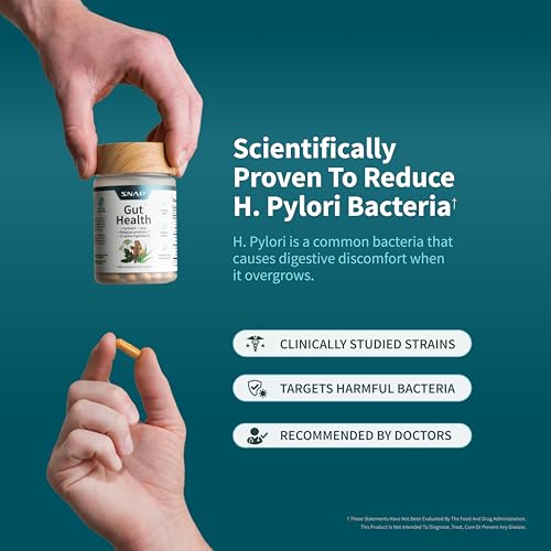 Snap Supplements Gut Health Lipase Supplement with Probiotics for Women & Men, Digestive Enzymes & Prebiotics - Turmeric, Aloe, Pylopass & Zinc, 50 Vegetarian Capsules Snap Supplements Au supplements