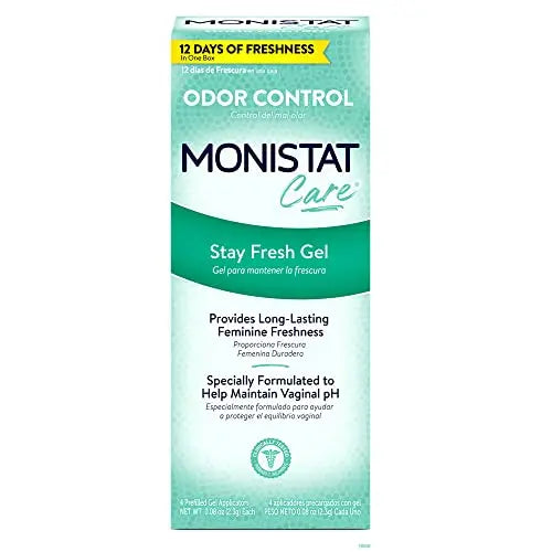 Monistat Stay Fresh Gel, Odor Eliminating Gel for Feminine Care, Fragrance Free Vaginal Gel, Prefilled Monistat Au supplements