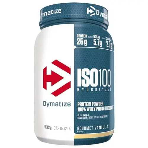 Dymatize ISO 100 Hydrolyzed Gourmet Vanilla 932g - Whey Protein Hydrolysat + Isolat Powder Dymatize Au supplements