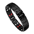 Feraco Mens Magnetic Bracelet Titanium Steel Magnetic Bracelet with Double Row 4 Elements Feraco Au supplements