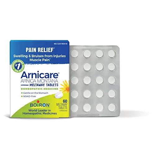 Boiron Arnicare Tablets for Pain Relief from Muscle Pain, Joint Soreness, Swelling from Injury or Bruises Boiron Au supplements