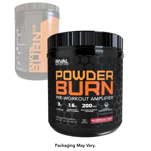 Rivalus Powder Burn - Watermelon Candy, 0.8 Pound - Intense Pre-Workout Energy Rivalus Au supplements