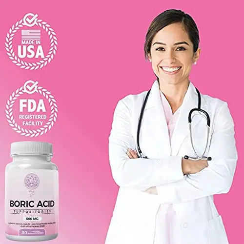 Magic V Steam Boric Acid Suppositories 600 MG 30 Count Optimal PH Support Made in The USA Magic V Steam Au supplements