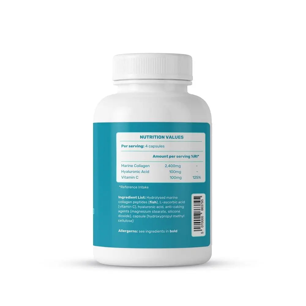 TRUE MARINE Collagen Capsules - 2,400mg of Marine Collagen with Hyaluronic Acid & Vitamin C - Skin, Hair, Nails & Joint Support TRUE MARINE Au supplements