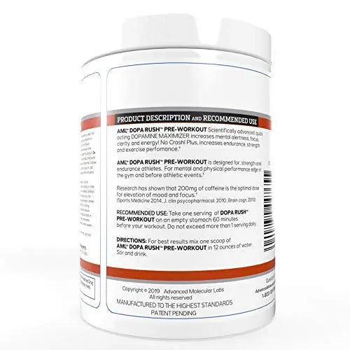 AML ADVANCED MOLECULAR LABS Preworkout, Performance Enhancer, Increases Drive AML ADVANCED MOLECULAR LABS Au supplements