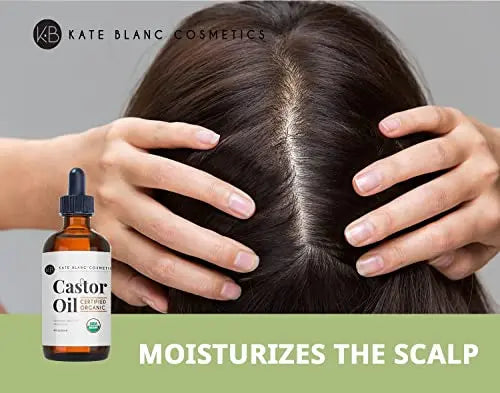 Kate Blanc Cosmetics Organic Castor Oil (4oz). 100% Pure, Cold Pressed, Hexane Free in a Glass Bottle Kate Blanc Cosmetics Au supplements