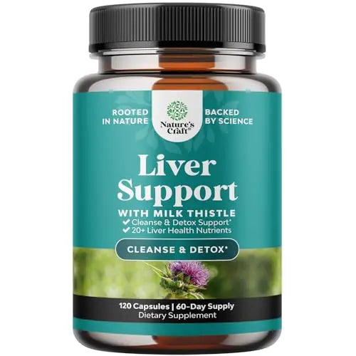 Liver Cleanse Detox & Repair Formula - Herbal Liver Support Supplement with Milk Thistle Natures Craft Au supplements