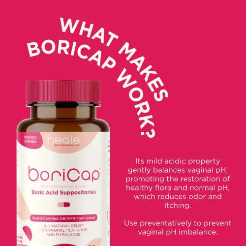 BoriCap 30 and UroQuel 30 Bundle for Vaginal pH and Overactive Bladder BoriCap Au supplements