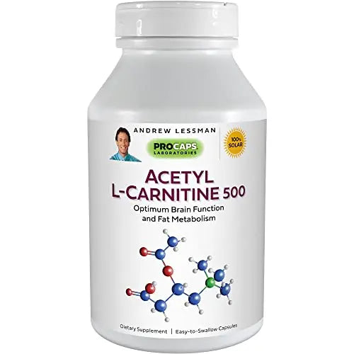 ANDREW LESSMAN Acetyl L-Carnitine 500 mg - 60 Capsules - Support for Nervous System ANDREW LESSMAN Au supplements