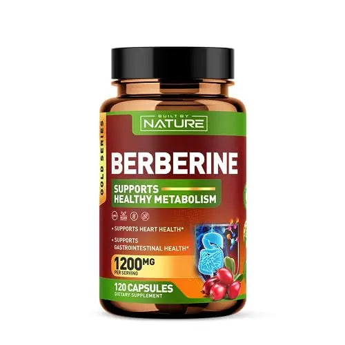 Berberine 1200mg - 100% Pure Berberine HCl Supplement, High Strength Berberine Built by Nature Au supplements