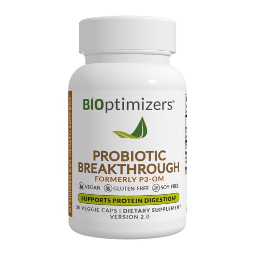 BIOptimizers Probiotic Breakthrough – Lactobacillus Plantarum OM Probiotics & Prebiotics Health Supplement for Gut, Digestive & Immune Support Probiotics for Women Men Elderly– 30 Vegan Capsules BIOptimizers Au supplements