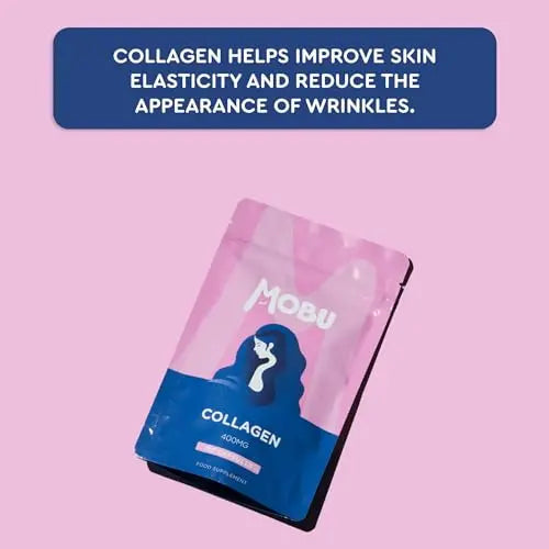 Hydrolysed Collagen 400mg 120 Capsules | Hair, Skin and Joint Health Supplement | Bovine Collagen for Women & Men MOBU Au supplements