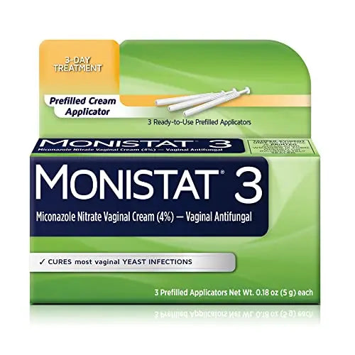 Monistat 3 Day Yeast Infection Treatment for Women, 3 Miconazole Pre-Filled Cream Applicators, 1 Pack Monistat Au supplements