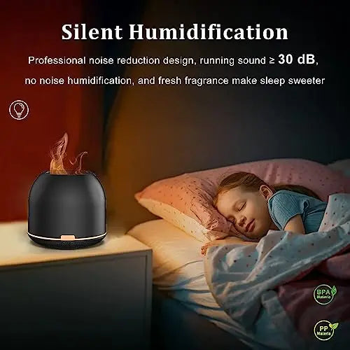 Flame-Light Aroma Diffuser,Ultrasonic Aromatherapy Diffuser with Auto-Off Function Timers Otheya Au supplements