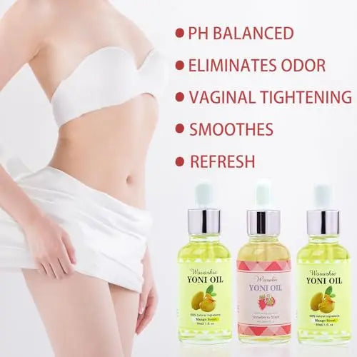 3 Packs Yoni Oil for Women, 100% Natural Feminine Oil Intimate Deodorant for Women, Eliminates Odor Wovarkie Au supplements