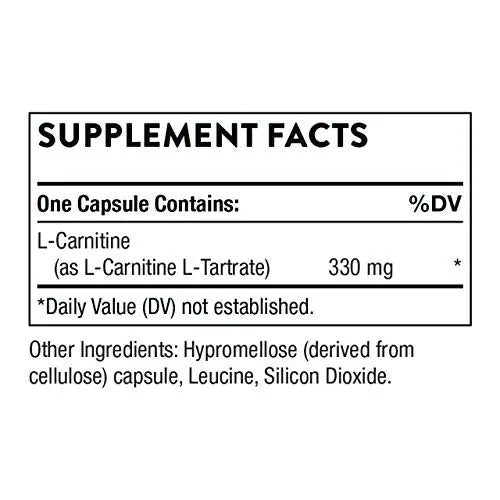 Thorne L-Carnitine - Amino Acid Supplement to Support Energy Production - 60 Capsules Thorne Au supplements