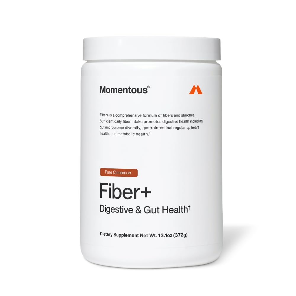 Momentous Fiber+ - Daily Multi-Source Fiber Blend to Support Nutrient Absorption, Natural Energy Production, & Recovery - NSF Certified for Sport - Non-GMO & Gluten-Free