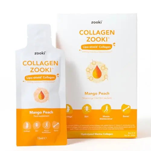 Zooki 5000mg Marine Collagen Liquid Sachets | Hydrolysed Marine Collagen Peptides yourzooki Au supplements