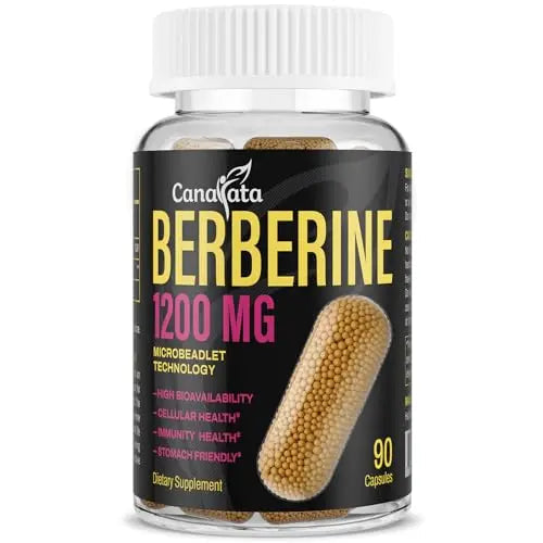 Berberine Supplement 1200mg Berberine HCL - High Bioavailability Microbeadlet Complex Canarata Au supplements