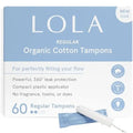 LOLA Organic Cotton Tampons, 60 Count - Tampons Regular, Period Feminine Hygiene Products LOLA Au supplements