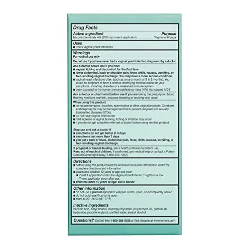 Hers Miconazole 3 Day Yeast Infection Treatment - Treats Vaginal Itching, Burning, Discharge HIMS & HERS Au supplements