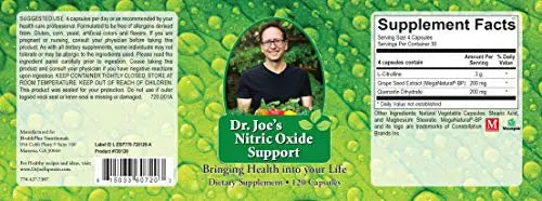 Dr. Joe's Nitric Oxide Support - L-Citrulline 3g per Serving Dr. Joe's Au supplements
