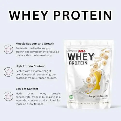 MuscleNh2 Whey Protein Powder Milk Protein, Soy Free, Gluten Free, Naturally Occurring BCAAs MuscleNh2 Au supplements