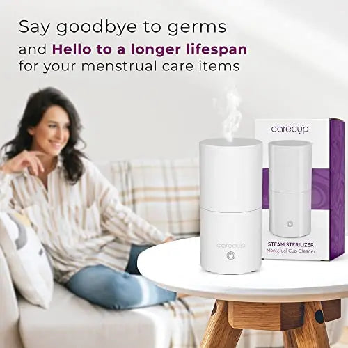 Carecup Menstrual Cup Sterilizer - Modern Menstrual Cup Cleaner Unscented Sanitizer - 2-Minute Carecup Au supplements