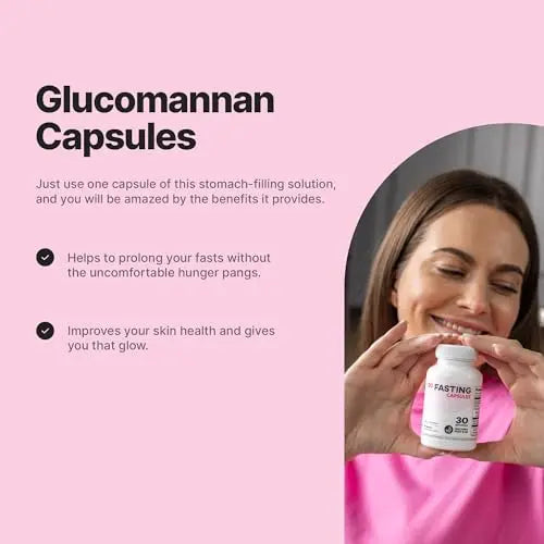 DOFASTING Glucomannan Capsules, Fiber Supplement Glucomannan, Sugar Cravings Blocker DOFASTING Au supplements