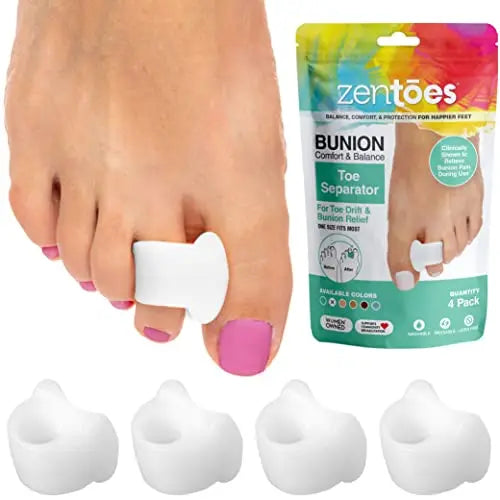 ZenToes Gel Toe Separators for Overlapping Toes, Bunions, Big Toe Alignm ZenToes Au supplements