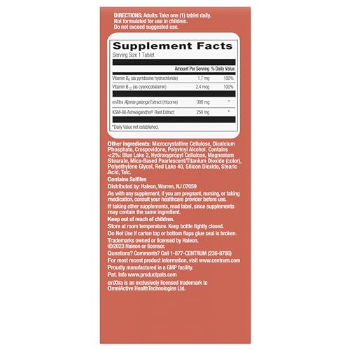 Centrum Clear Mind and Calm Mood Menopause Support Tablets, with Clinically Studied enXtra, 30 Count Centrum Au supplements