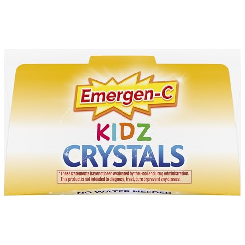 Emergen-C Kidz Crystals, On-the-Go Emergen-C Immune Support Supplement with Vitamin C, B Vitamins, Zinc and Manganese