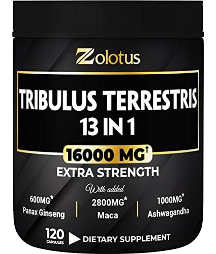 13in1 Tribulus Terrestris Capsules - 16000mg Per Serving with Maca, Horny Goat Weed Zolotus Au supplements