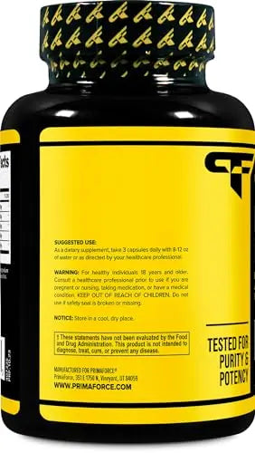 Primaforce Nitric Oxide Booster (2,250mg, 120 Capsules) - 40 Servings of Our High Potency Primaforce Au supplements